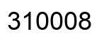 Number 310008 black image