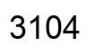 Number 3104 black image
