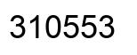 Number 310553 black image