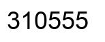 Number 310555 black image