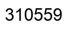 Number 310559 black image
