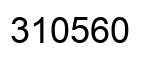 Number 310560 black image