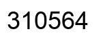 Number 310564 black image