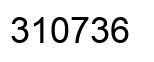 Número 310736 imagen negro