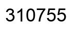 Número 310755 imagen negro