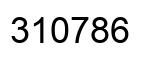 Número 310786 imagen negro
