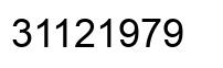 Número 31121979 imagen negro