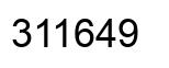 Number 311649 black image