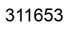 Number 311653 black image