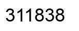Number 311838 black image