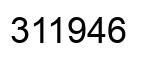 Number 311946 black image