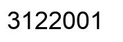 Número 3122001 imagen negro