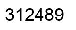 Número 312489 imagen negro