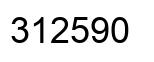 Number 312590 black image