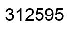 Number 312595 black image
