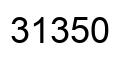 Number 31350 black image