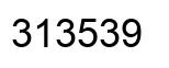 Number 313539 black image
