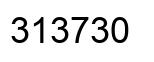 Number 313730 black image