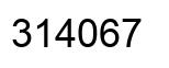 Número 314067 imagen negro