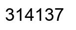 Número 314137 imagen negro