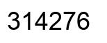 Número 314276 imagen negro