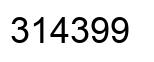 Número 314399 imagen negro