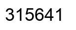 Número 315641 imagen negro