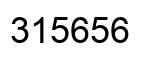 Number 315656 black image