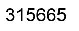 Number 315665 black image