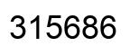 Number 315686 black image