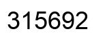 Número 315692 imagen negro