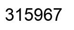 Número 315967 imagen negro