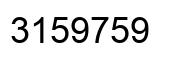 Número 3159759 imagen negro