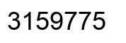 Número 3159775 imagen negro