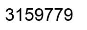 Número 3159779 imagen negro