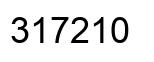 Number 317210 black image