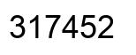 Number 317452 black image