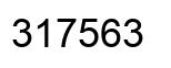 Number 317563 black image