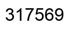 Number 317569 black image