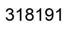 Number 318191 black image