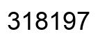 Number 318197 black image