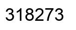 Número 318273 imagen negro