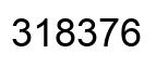 Number 318376 black image