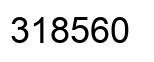 Number 318560 black image
