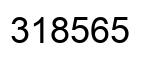 Number 318565 black image