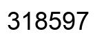 Number 318597 black image