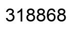 Number 318868 black image