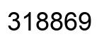 Number 318869 black image