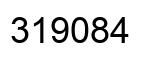 Number 319084 black image