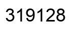 Number 319128 black image